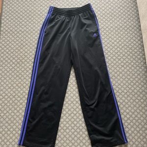 SOLD Neon purple stripped adidas track pants